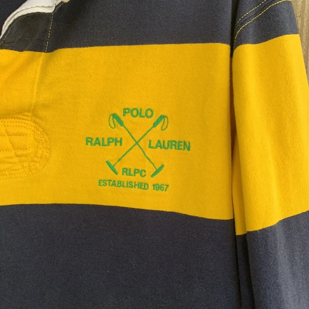 Polo by Ralph Lauren Rugby — Navy and Yellow - Picture 5 of 11